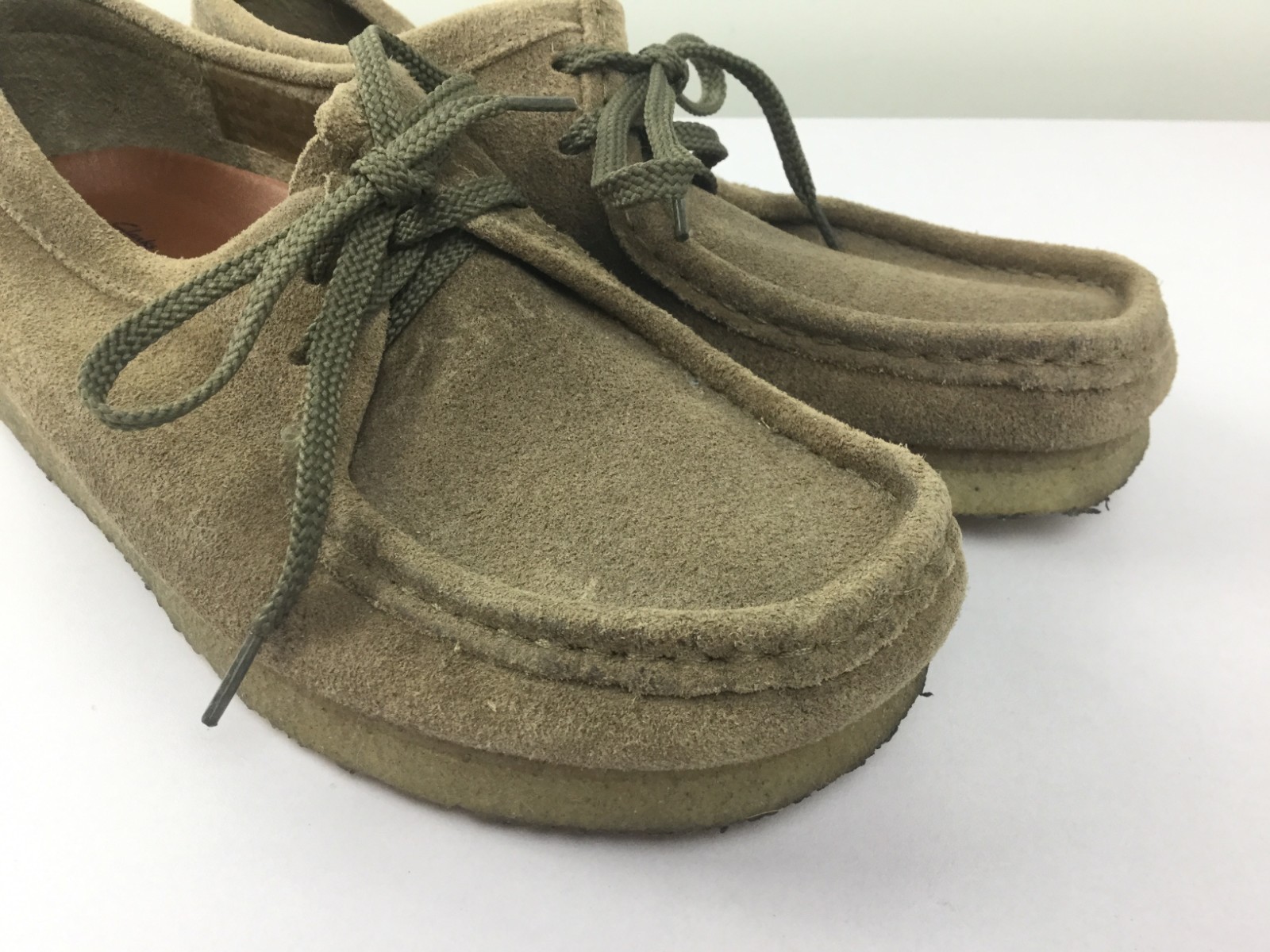 Tamaño 9.5 Clarks Originals Wallabee lo Zapato de mujer de de mujer cuero de gamuza suela de crepé Marrón Topo 6aa985 Tamaño 9.5 Clarks Originals Wallabee lo Zapato de mujer de de mujer cuero de gamuza suela de crepé Marrón Topo 6aa985