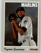 2019 Topps Heritage High Number TAYRON GUERRERO Short-Print SP Marlins #719