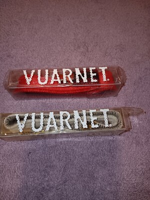 New in Box Vintage Vuarnet Croakies Set of 2 -- 1 Red, 1 Light Gray