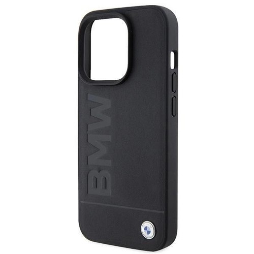 BMW Hot Stamp Leather Case for iphone 15 Pro Max 6.7" Black - BMHCP15XSLLBK - Photo 5 sur 6