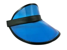 Clear Colored Plastic Sun Visor Tennis Beach Bingo Vegas Dealer Golf Casino Hat