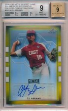 2018 Leaf Metal Perfect Game Gold Proof 1/1 CJ Abrams RC BGS 9 9.5 Subs 9 Auto