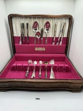 41 Pcs Community Silverplate Silverware Morningstar Buffet Flatware Set