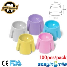 100Pc Dental Disposable Dappen Dishes Plastic Prophy Dish Multi-Purpose Clinic