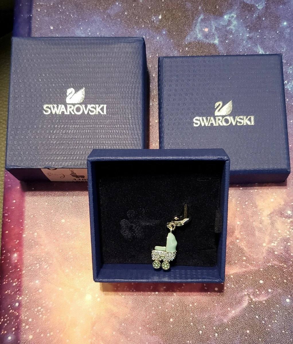 Swarovski Baby Carriage Boy Charm Crystal Jewelry 1109766 NIB eBay