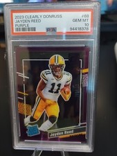 2023 Panini Clearly Donruss - RR #68 Jayden Reed (RC) PSA 10 PACKERS /199