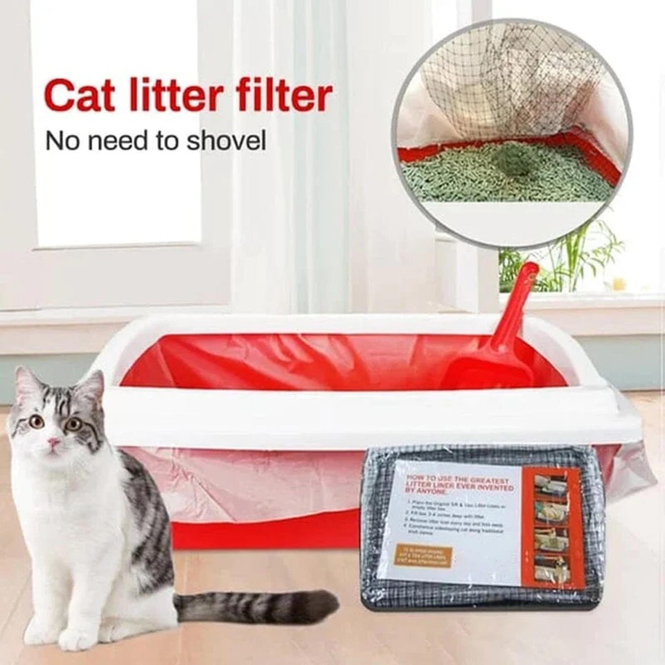 10Pcs Cat Litter Tray Liners Bags Litter Box Liners Cat Pan Bags with