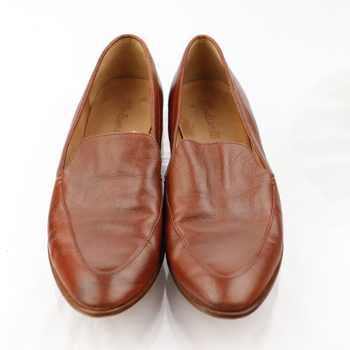 Madewell Womens Frances Loafer Size 10 Cognac Tan Leather 