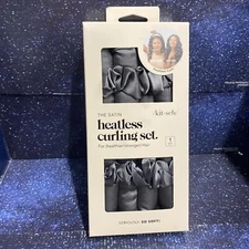 Kitsch The Satin Heatless Hair Curling Set - 1 Curling Rod & 2 Satin Scrunchies