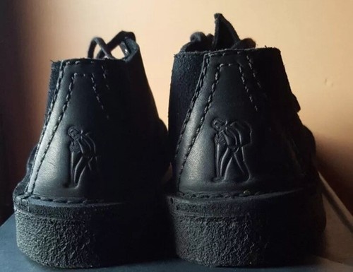 Clarks Desert Trek Ladies Black Suede Leather Shoes UK Size 3 D EU 35.5. - Picture 4 of 9