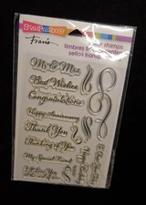 New In Package  Stampendous Fran's Stamp Set  Loving Messages