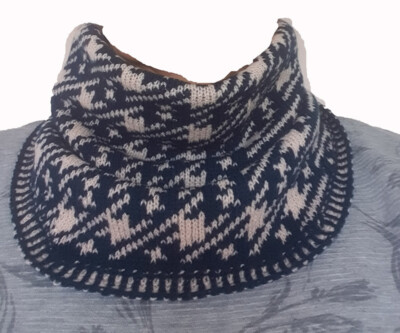 Geschenk, Loop, Schal, Kragenschal, Handarbeit gestrickt 