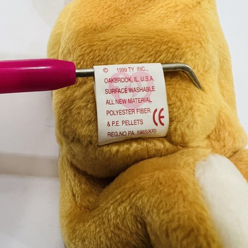 Hope the Praying Bear Beanie Baby 1998 mint condition Rare PE Pellet - Picture 11 of 11