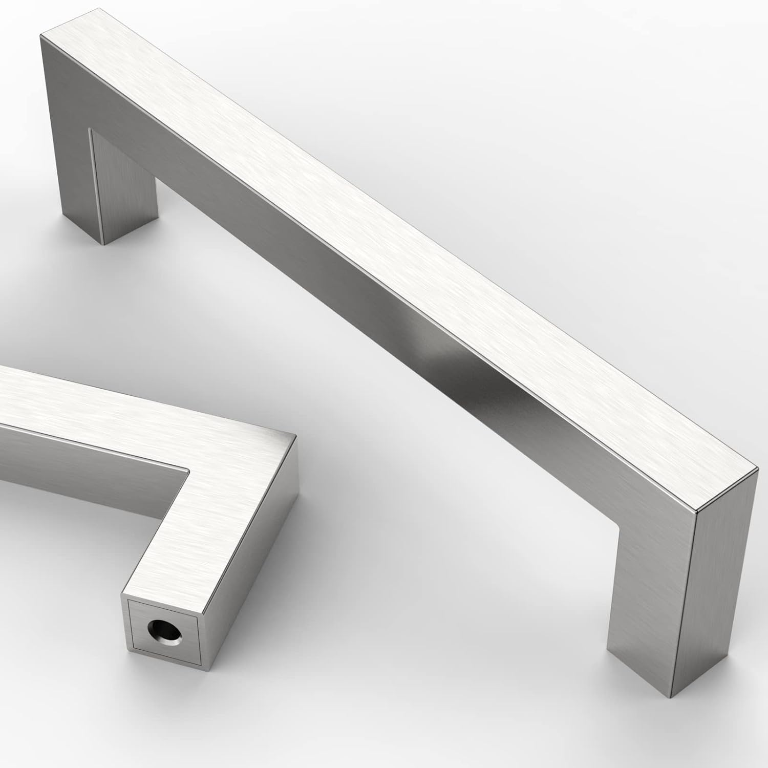 10 Pack 5 Inch(128Mm) Brushed Satin Nickel Kitchen Cabinet Handles, Stainless St