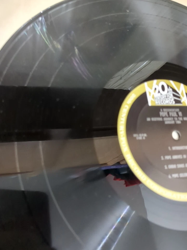 Pope Paul VI: An Historic Journey to the Holy Land  January 1964  LP Family-owne Foto 2 de 4