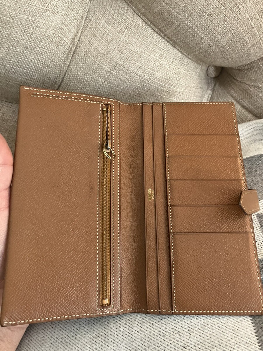 Authentic HERMES Bearn Brown Classic Wallet CHIC Authentic HERMES Bearn Brown Classic Wallet CHIC