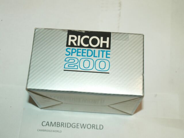 RICOH SPEEDLITE 200P ELECTRONIC FLASH LIGHT NEW in ORIGINAL BOX with CASE