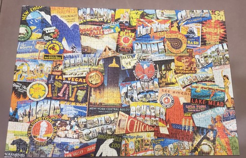 Road Trip USA Puzzle – 1000 Teile, Mid-Century Design, Ideal Für Puzzle-Fans