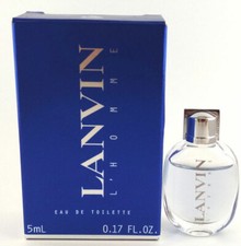 Lanvin L'Homme by Lanvin for men mini Splash 0.17 oz / 5ml Eau De Toilette NEW