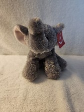 Aurora World Plush Elephant Grey Beanie 8  Small Stuffed Animal NWT