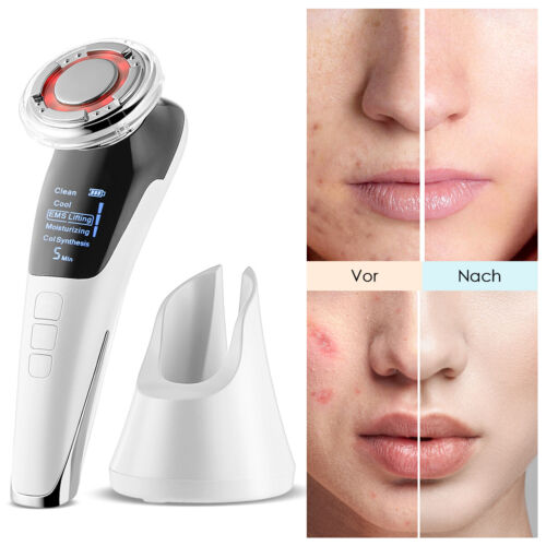 Gesicht Massagegerät Lifting Beauty Anti Aging Gerät Rotes Licht Photon Therapi - Photo 1/10