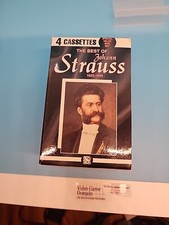 The Best of Johann Strauss 1825-1899 4 Cassette Tapes Nice Works