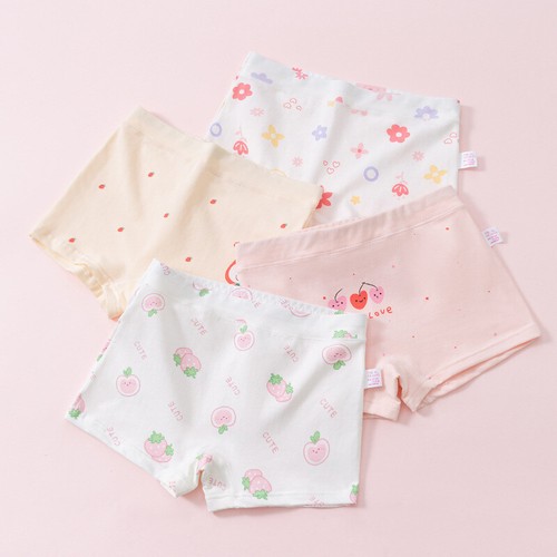 Children's Panties Girls Cotton Flat Corner Summer Boxer Shorts for Girls Baby - Picture 8 of 8