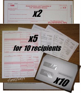 2017 irs tax forms kit 1099 misc laser for 10 recipients 10 env 1099 form kits