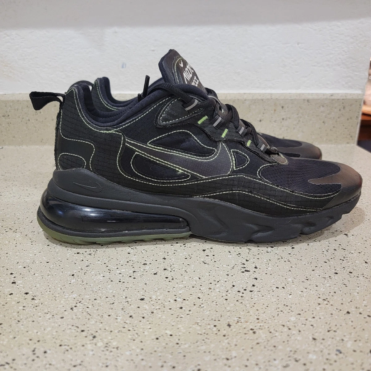 Nike Air Max 270 React Special Edition Men s Black Sneakers CQ6549 001 Size 10