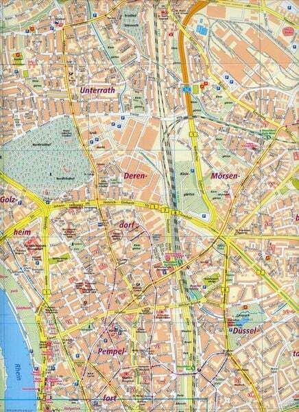 Thumbnail - Düsseldorf. Stadtplan 1:16 000