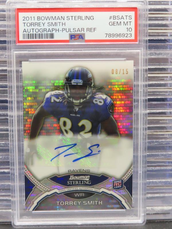 Torrey Smith Bowman Sterling Autograph #BSATS Pulsar Refractor