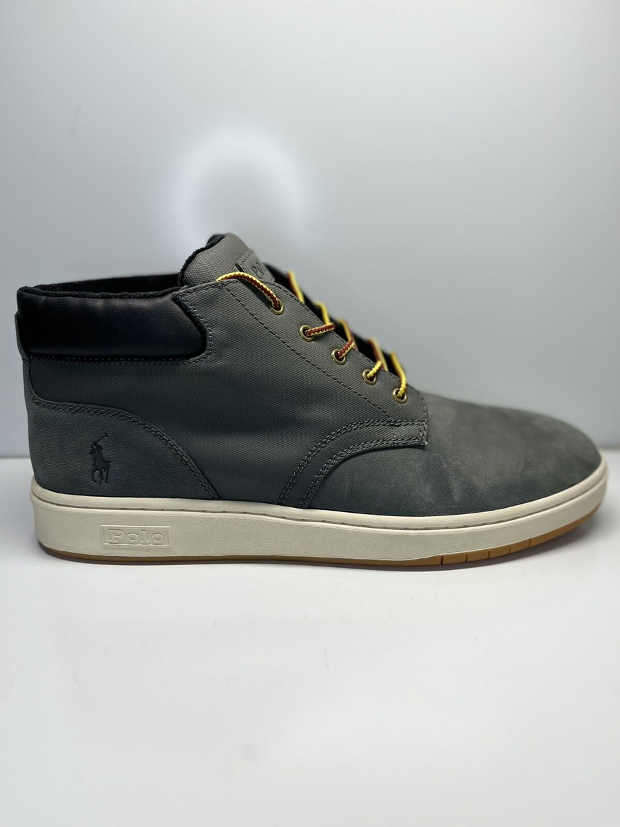 Polo Ralph Lauren Chukka Boots Mens 13 Gray Suede Lace Up Hi  display picture 1