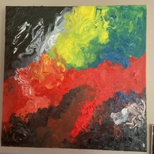 oil paintings original signed 24 x 24 gallary canvas unframed "ill"