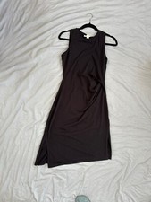 Michael Kors Womens Black Dress Small sleeveless midi pullover round neck