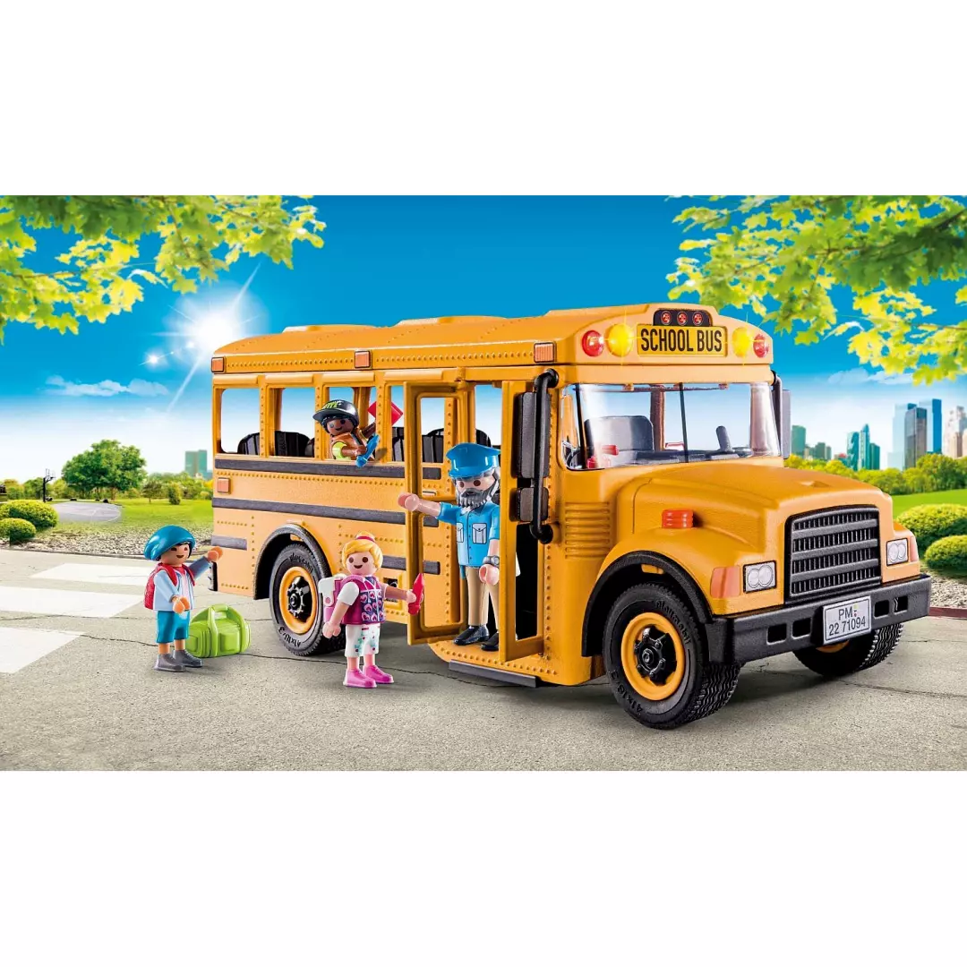 Playmobil school bus toy new arrivals