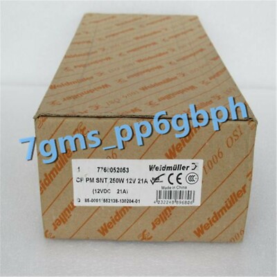 1pc NEW IN BOX Weidmuller Power Supply CP PM SNT 250W 12V 21A   7760052053 #E8