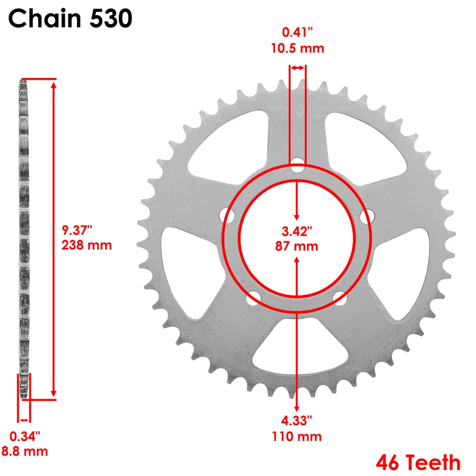 Kit de cadena de transmisión y piñón de junta tórica azul para Suzuki GSX600F Katana 600 1989-1991 Foto 4 de 4