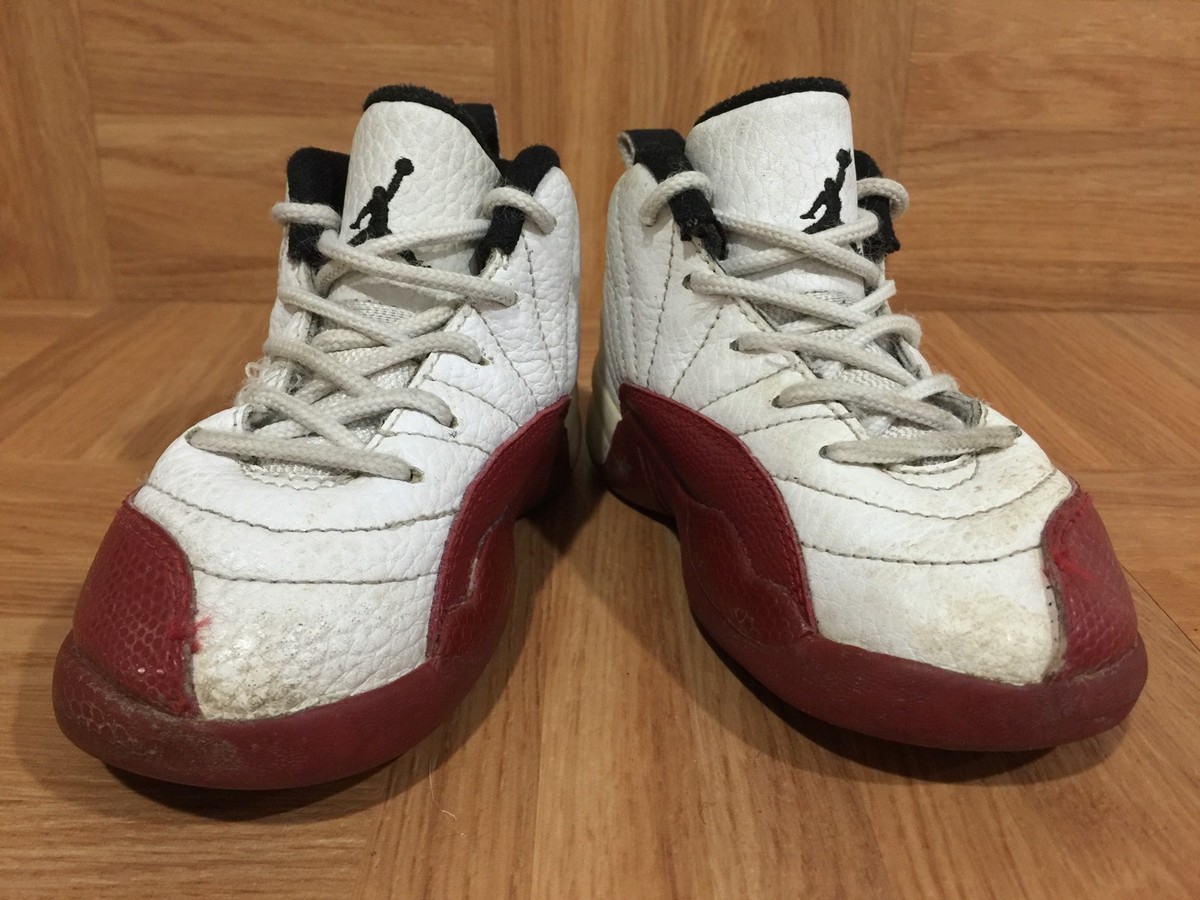 ナイキ Air Jordan XII ホワイト/レッド サイズ8 RARE🔥 Nike Air Jordan 12 XII Retro TD White Black Cherry