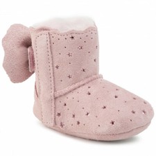 NEW UGG INFANTS JESSE BOW II STARRY LITE SEASHELL PINK BOOTIE US 02/03 11071541I