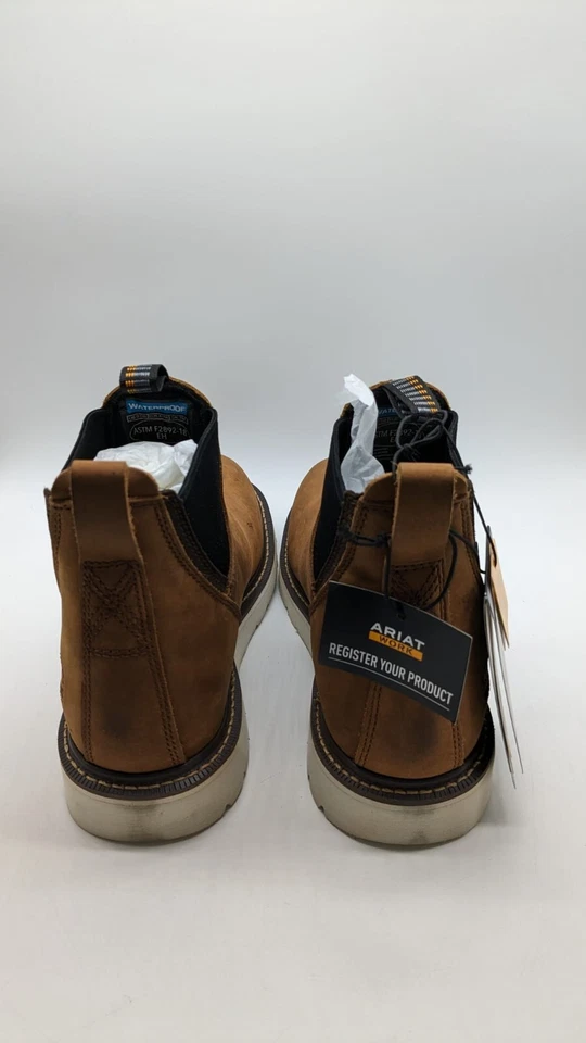 Ariat Work Mujer 5" Barra de Refuerzo Cuña Chelsea Compuesto Puntera Impermeable Bota de Trabajo Envejecida Foto 3 de 4