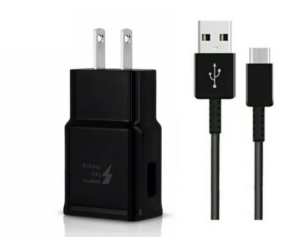 Adaptive Fast Charging Type C Cable + Wall/Travel Charger Adapter USB-C Cord  - Image 2 of 4