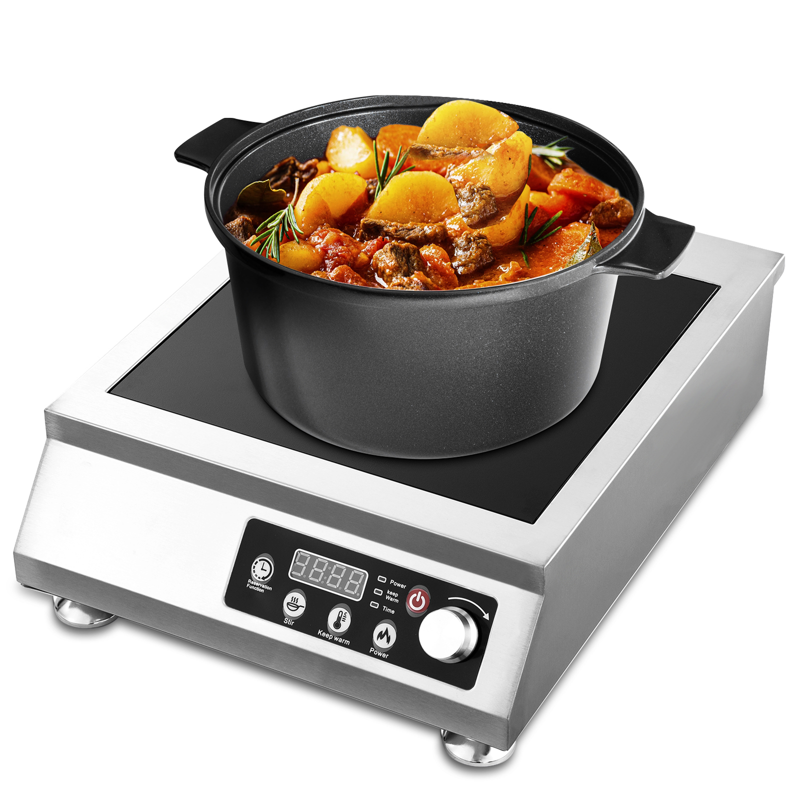3500w Commercial Induction Cooktop Portable Electric Induction Cooker Hot Plate