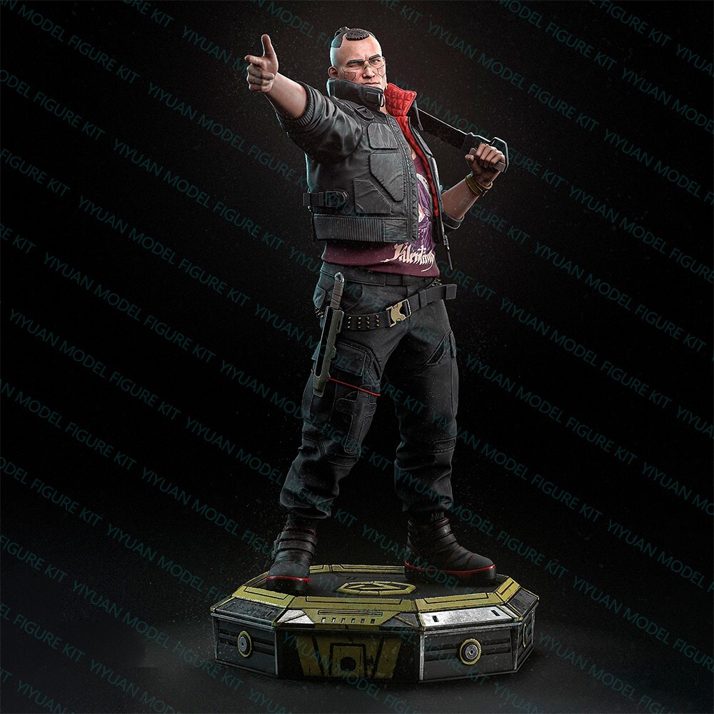 1/24 Jackie Welles Effigy Uncolored Unassembled 3D Printed Sesin Model Toy Kit