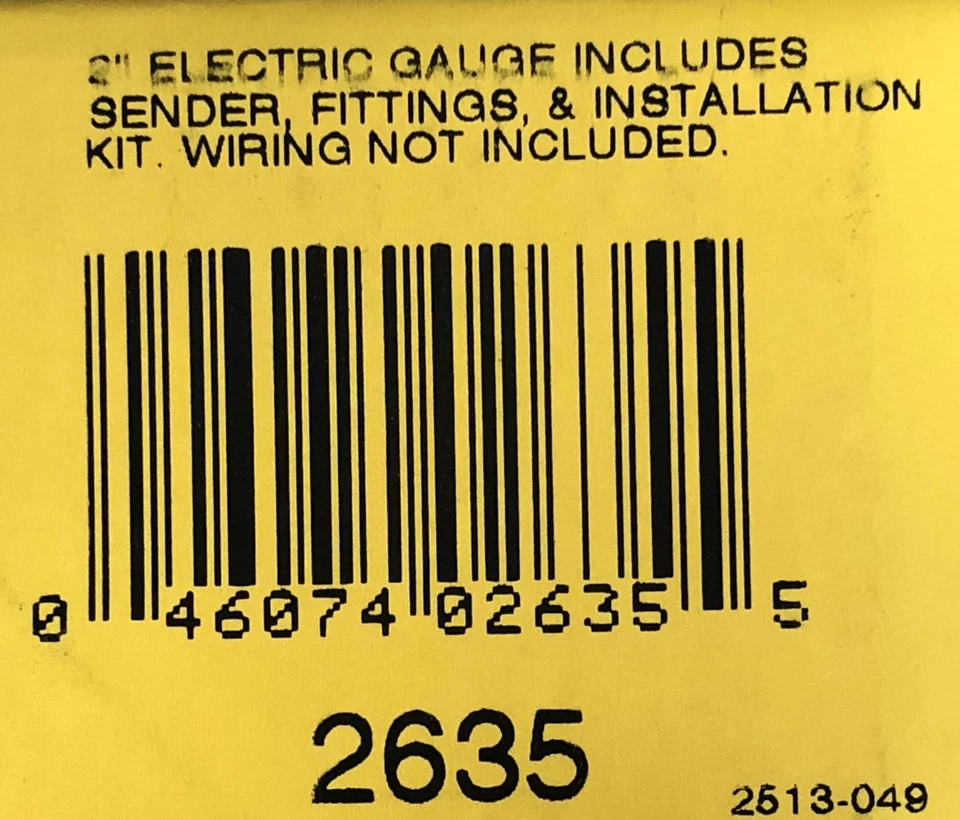 Auto Meter 2635 Z-Series Electric Water Temperature Temp Gauge 100-250 2 1/16" - Image 3 of 3