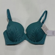 Auden- Women's Full Coverage Icon Lightly Lined Bra Dapper Turquoise 32AA- NWT 
