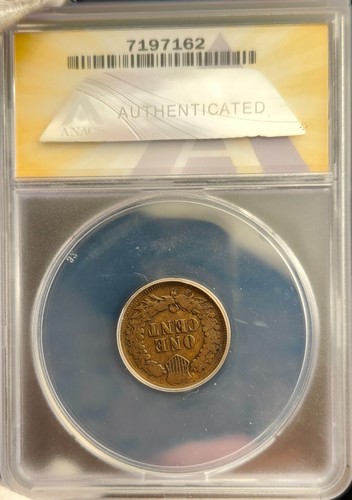 1878 Indian Head Cent Penny ANACS Good 6 NICE+ Video! - Picture 3 of 4