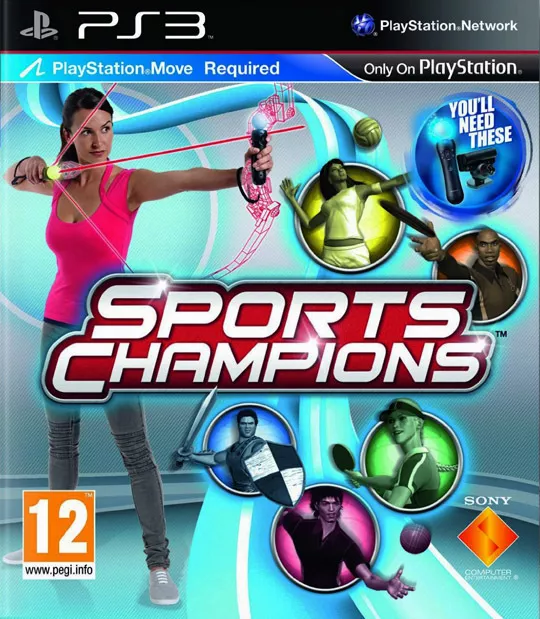 Kit PS Move - Bastão + Câmera + Jogo Sports Champions