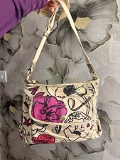 Y2K Vintage Style Coach Poppy Graffiti Floral Print Crossbody Bag