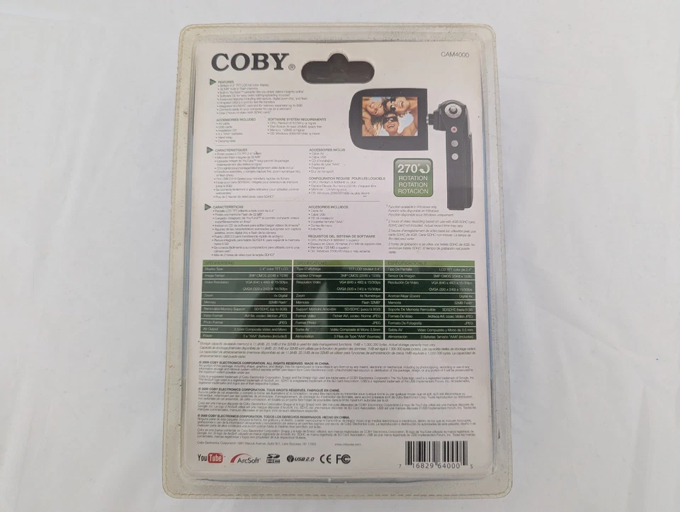 Coby CAM4000 Flash Media Camcorder - Image 2 of 2
