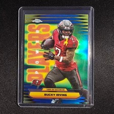 🍎PG 2025 TOPPS CHROME FOOTBALL POWER PLAYERS BLUE REFRACTOR /150 BUCKY IRVING